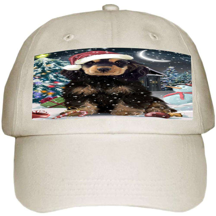 Have a Holly Jolly Cocker spaniel Dog Christmas Ball Hat Cap HAT58680