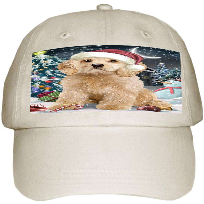 Have a Holly Jolly Cocker spaniel Dog Christmas Ball Hat Cap HAT58683