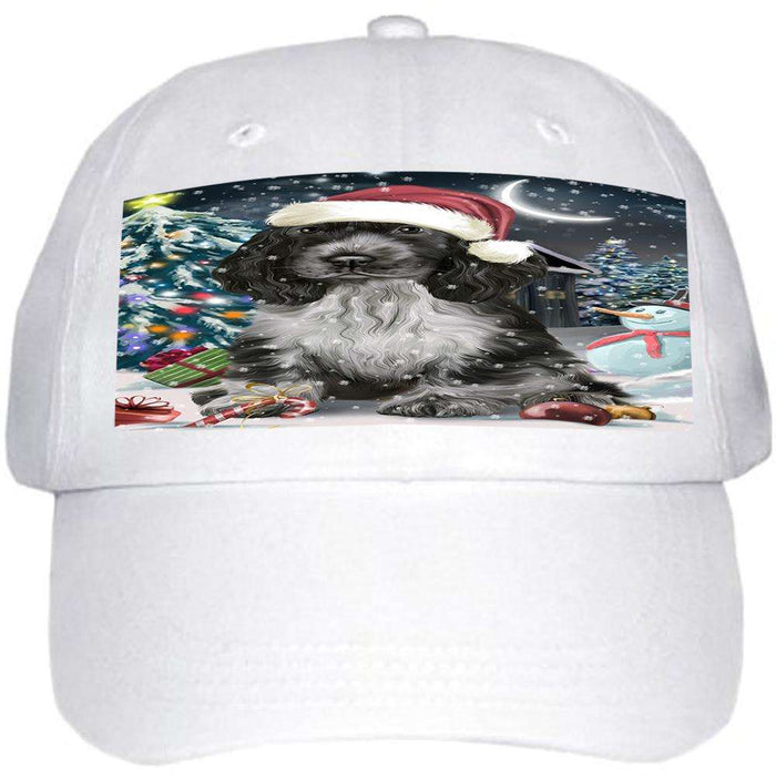 Have a Holly Jolly Cocker spaniel Dog Christmas Ball Hat Cap HAT58686