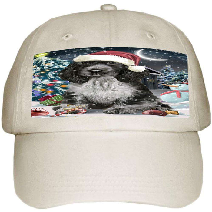 Have a Holly Jolly Cocker spaniel Dog Christmas Ball Hat Cap HAT58686