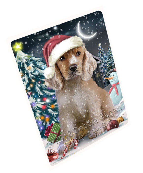 Have a Holly Jolly Cocker spaniel Dog Christmas Large Refrigerator / Dishwasher Magnet RMAG70386