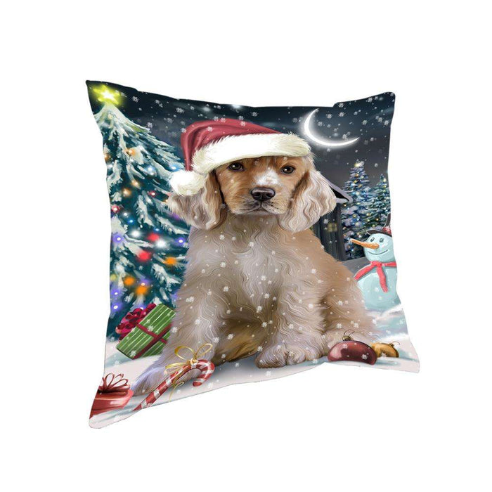 Have a Holly Jolly Cocker spaniel Dog Christmas Pillow PIL62956