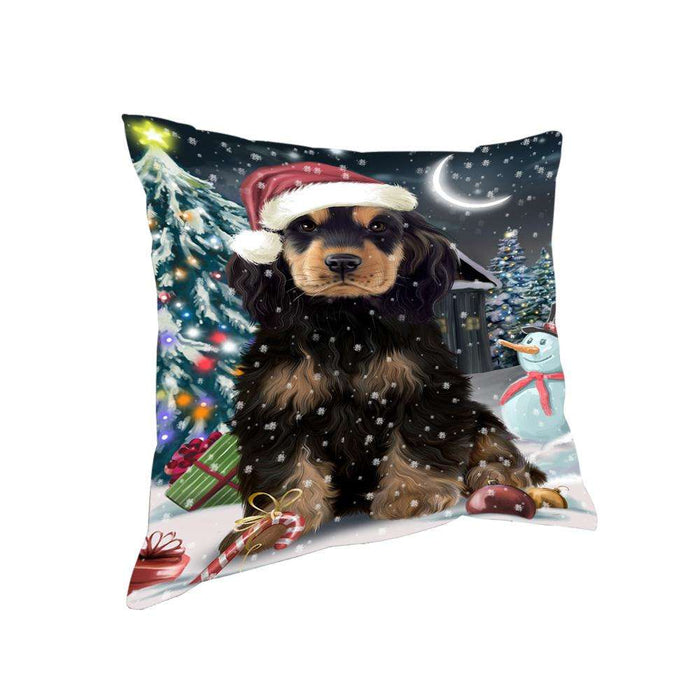Have a Holly Jolly Cocker spaniel Dog Christmas Pillow PIL62960