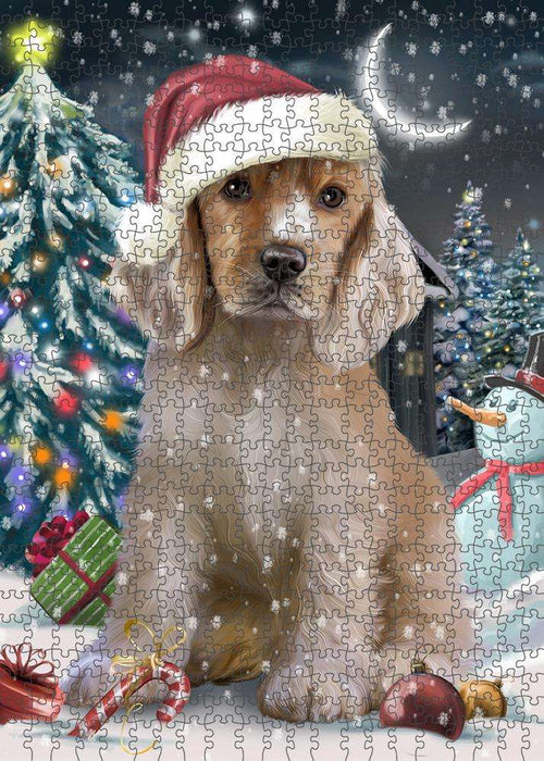 Have a Holly Jolly Cocker spaniel Dog Christmas Puzzle with Photo Tin PUZL59031
