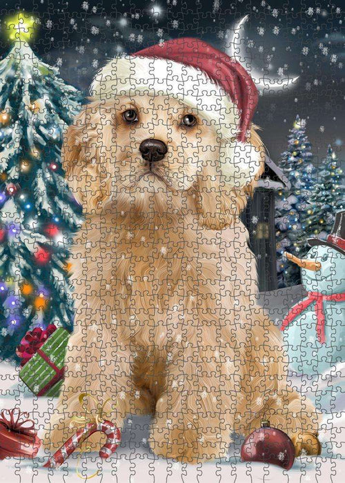 Have a Holly Jolly Cocker spaniel Dog Christmas Puzzle with Photo Tin PUZL59037