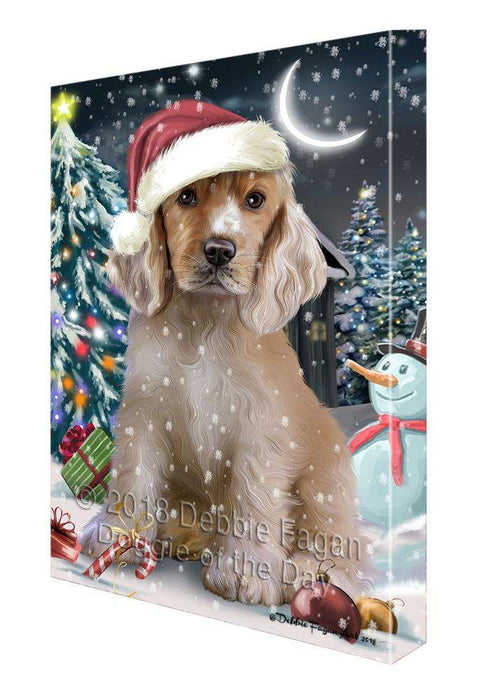 Have a Holly Jolly Cocker spaniel Dog Christmas  Canvas Print Wall Art Décor CVS82097
