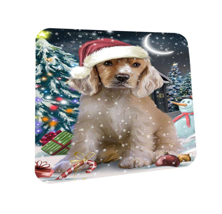 Have a Holly Jolly Cocker spaniel Dog Christmas  Coasters Set of 4 CST51607