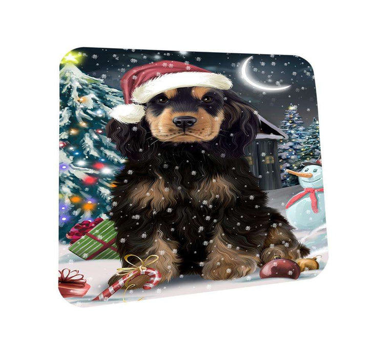 Have a Holly Jolly Cocker spaniel Dog Christmas  Coasters Set of 4 CST51608