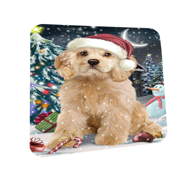 Have a Holly Jolly Cocker spaniel Dog Christmas  Coasters Set of 4 CST51609