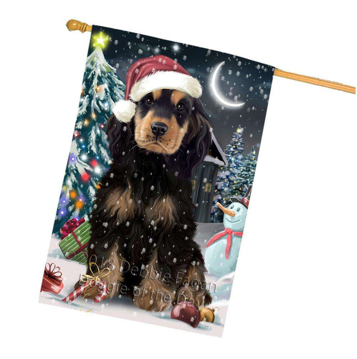 Have a Holly Jolly Cocker spaniel Dog Christmas  House Flag FLG51782
