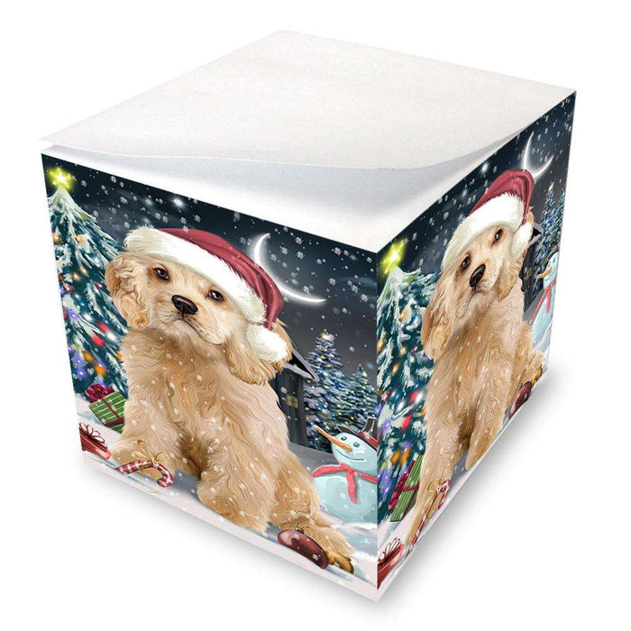 Have a Holly Jolly Cocker spaniel Dog Christmas  Note Cube NOC51650