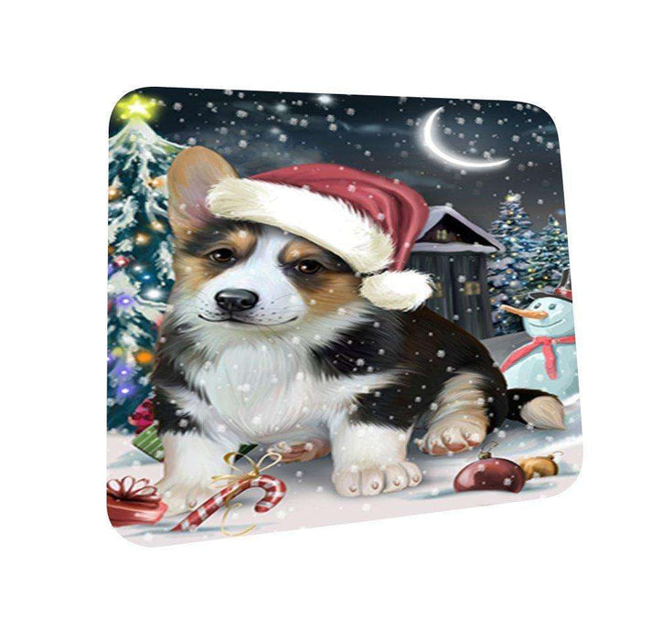 Have a Holly Jolly Corgi Dog Christmas Coasters CST075 (Set of 4)