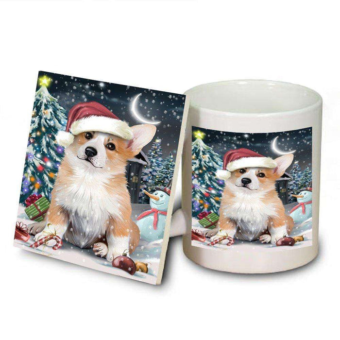 Have a Holly Jolly Corgi Dog Christmas Mug and Coaster Set MUC0172