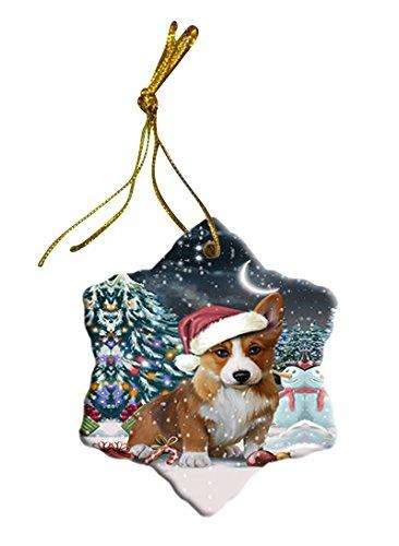 Have a Holly Jolly Corgi Dog Christmas Star Ornament POR2471