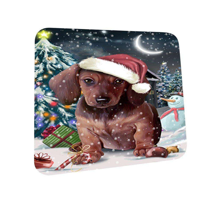Have a Holly Jolly Dachshund Dog Christmas Coasters CST646 (Set of 4)