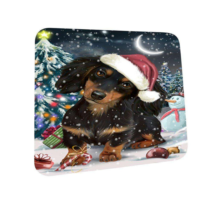 Have a Holly Jolly Dachshund Dog Christmas Coasters CST647 (Set of 4)