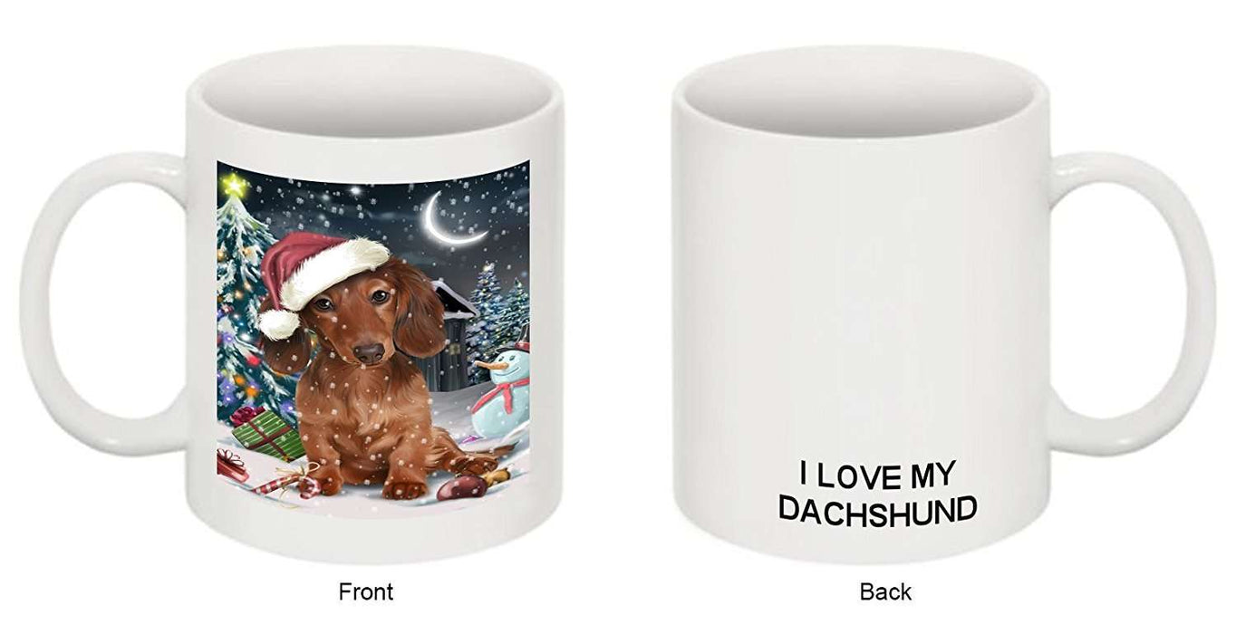 Have a Holly Jolly Dachshund Dog Christmas Mug CMG0181