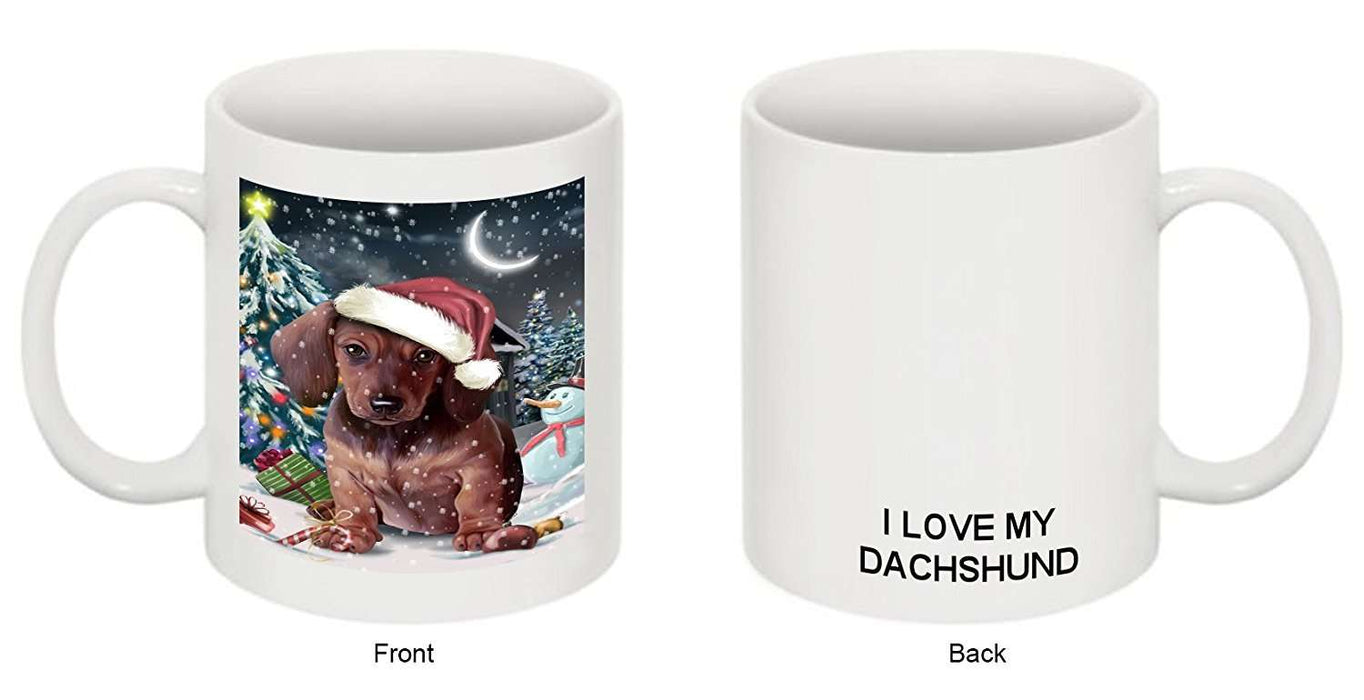 Have a Holly Jolly Dachshund Dog Christmas Mug CMG0183