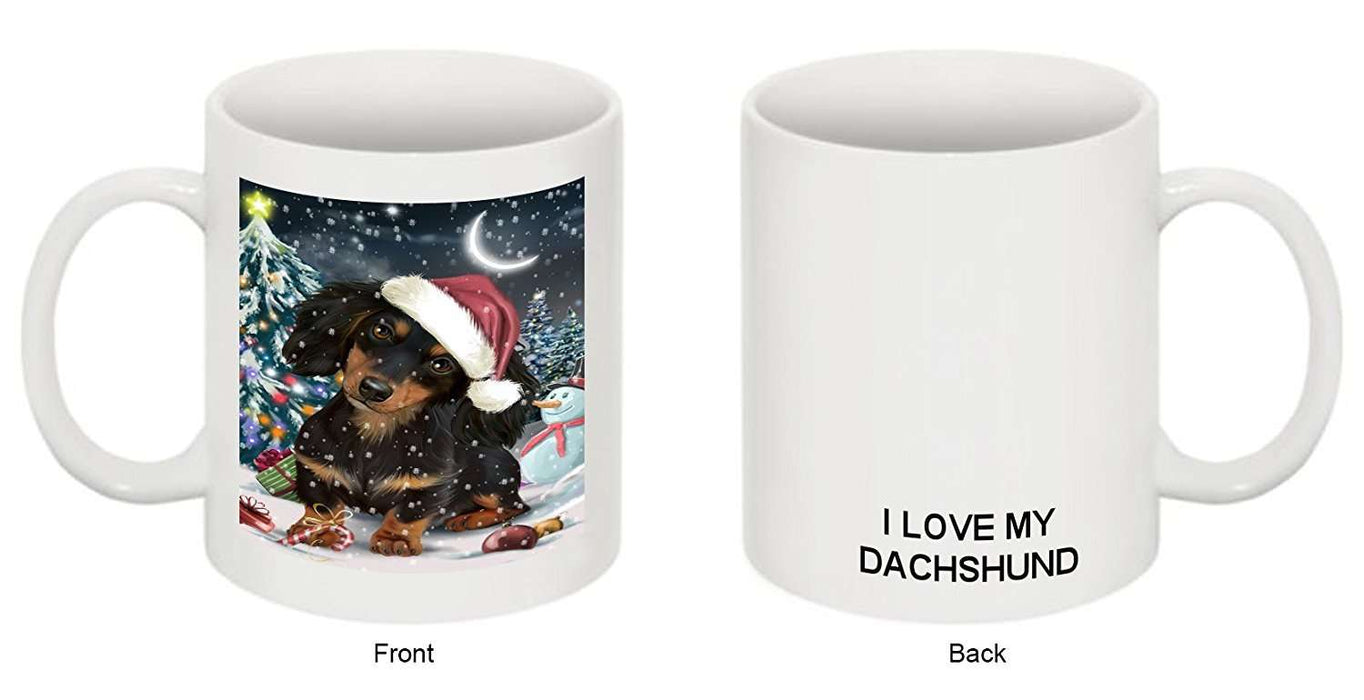 Have a Holly Jolly Dachshund Dog Christmas Mug CMG0184