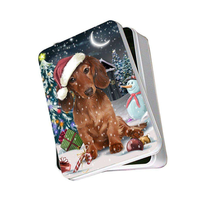 Have a Holly Jolly Dachshund Dog Christmas Photo Storage Tin PTIN0101