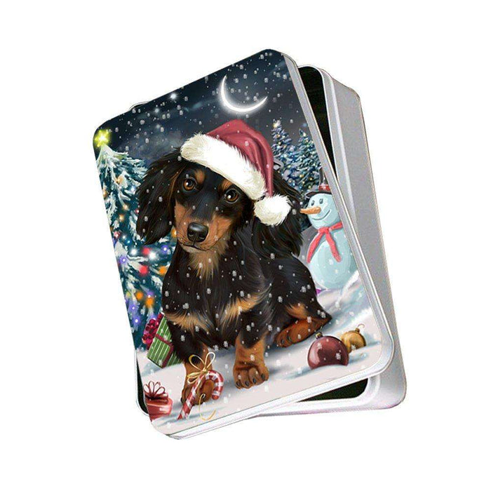 Have a Holly Jolly Dachshund Dog Christmas Photo Storage Tin PTIN0104