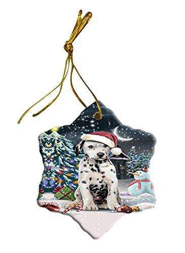 Have a Holly Jolly Dalmatian Dog Christmas Star Ornament POR2541
