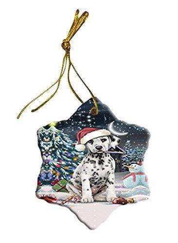 Have a Holly Jolly Dalmatian Dog Christmas Star Ornament POR2543