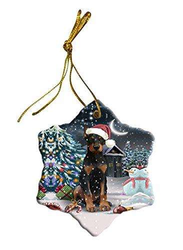 Have a Holly Jolly Doberman Pinscher Dog Christmas Star Ornament POR2473