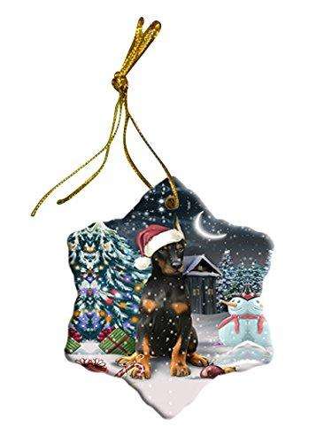 Have a Holly Jolly Doberman Pinscher Dog Christmas Star Ornament POR2474