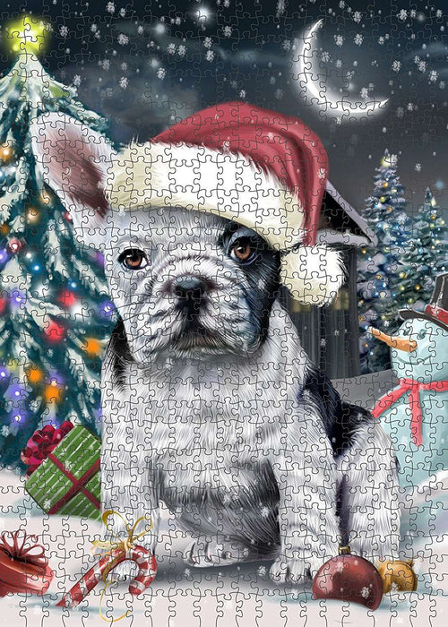 Have a Holly Jolly French Bulldog Christmas Puzzle with Photo Tin PUZL222