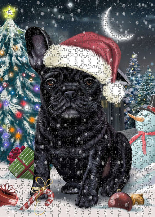 Have a Holly Jolly French Bulldog Christmas Puzzle with Photo Tin PUZL225