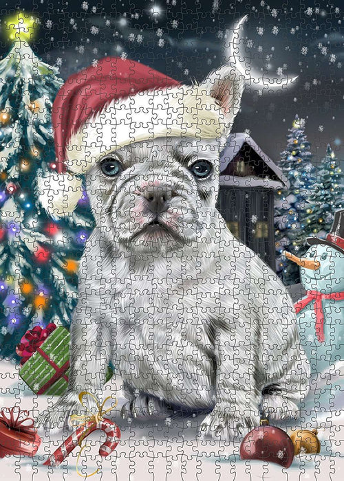 Have a Holly Jolly French Bulldog Christmas Puzzle with Photo Tin PUZL228