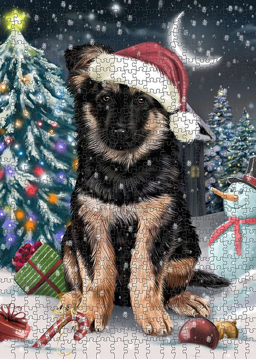 Have a Holly Jolly German Shepherd Dog Christmas Puzzle with Photo Tin PUZL234