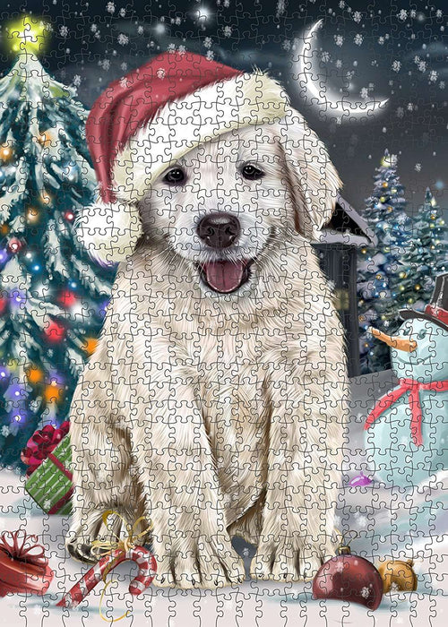 Have a Holly Jolly Golden Retriever Dog Christmas Puzzle  PUZL1938