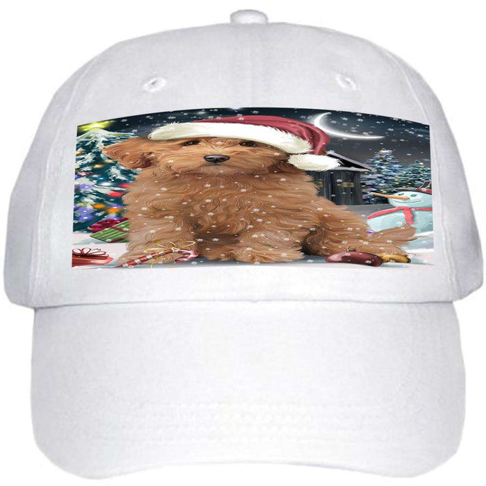 Have a Holly Jolly Goldendoodle Dog Christmas Ball Hat Cap HAT58692