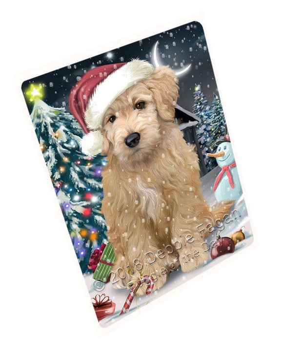 Have a Holly Jolly Goldendoodle Dog Christmas Large Refrigerator / Dishwasher Magnet RMAG70410