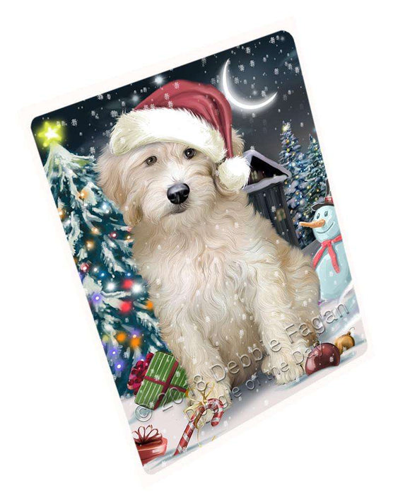 Have a Holly Jolly Goldendoodle Dog Christmas Large Refrigerator / Dishwasher Magnet RMAG70428