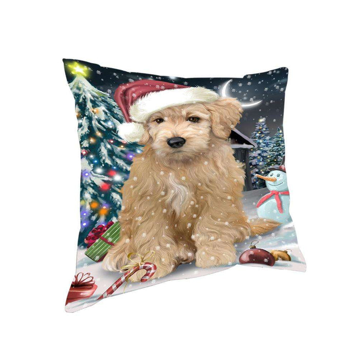 Have a Holly Jolly Goldendoodle Dog Christmas Pillow PIL62972