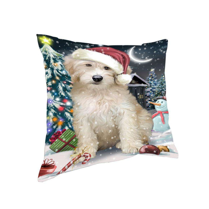Have a Holly Jolly Goldendoodle Dog Christmas Pillow PIL62984