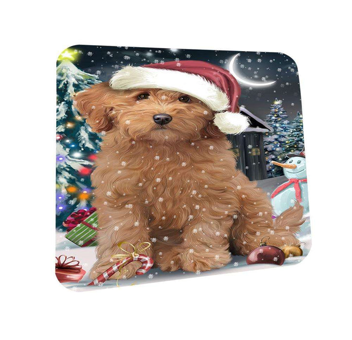Have a Holly Jolly Goldendoodle Dog Christmas  Coasters Set of 4 CST51612
