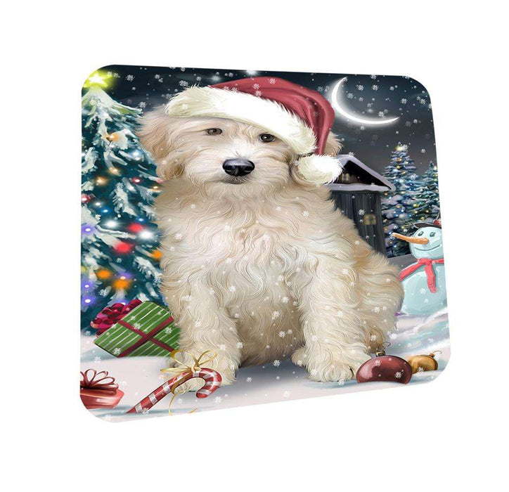 Have a Holly Jolly Goldendoodle Dog Christmas  Coasters Set of 4 CST51614