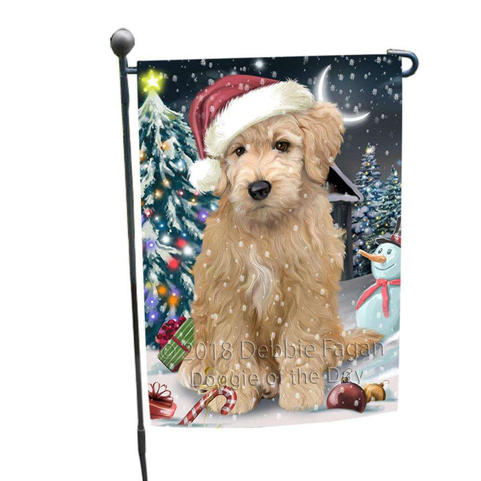 Have a Holly Jolly Goldendoodle Dog Christmas  Garden Flag GFLG51649