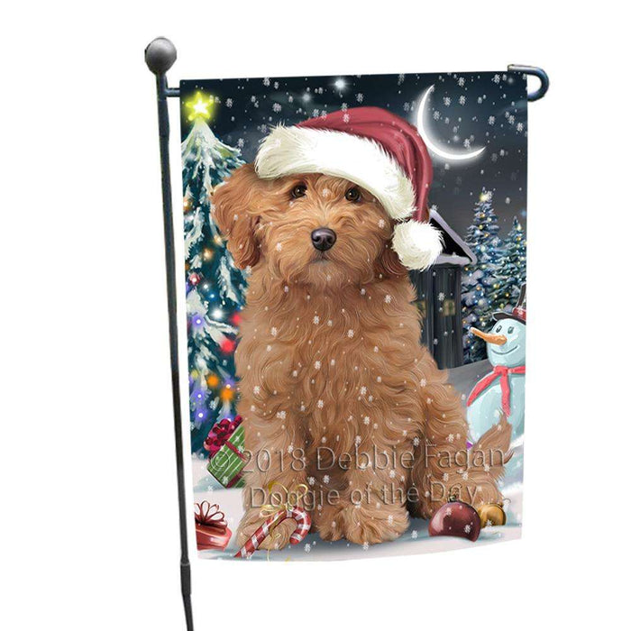 Have a Holly Jolly Goldendoodle Dog Christmas  Garden Flag GFLG51650