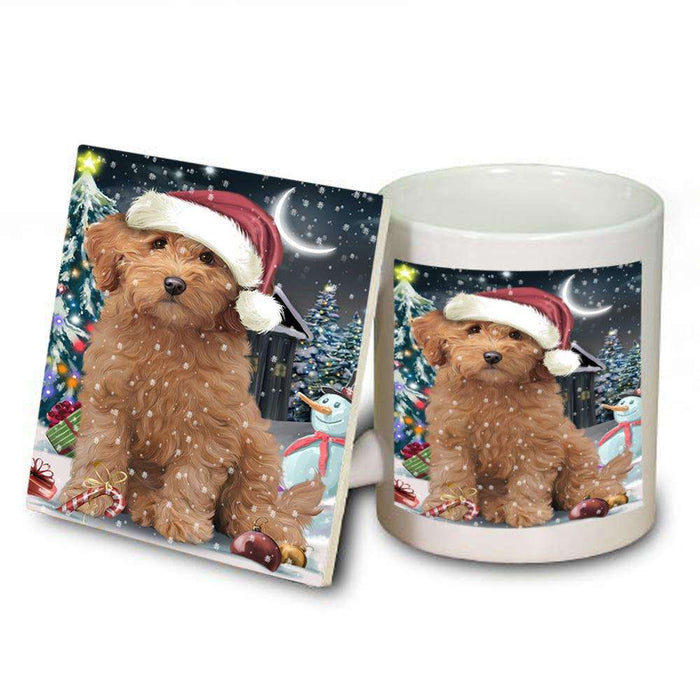 Have a Holly Jolly Goldendoodle Dog Christmas  Mug and Coaster Set MUC51645