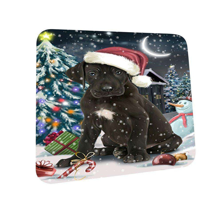 Have a Holly Jolly Great Dane Dog Christmas Coasters CST019 (Set of 4)
