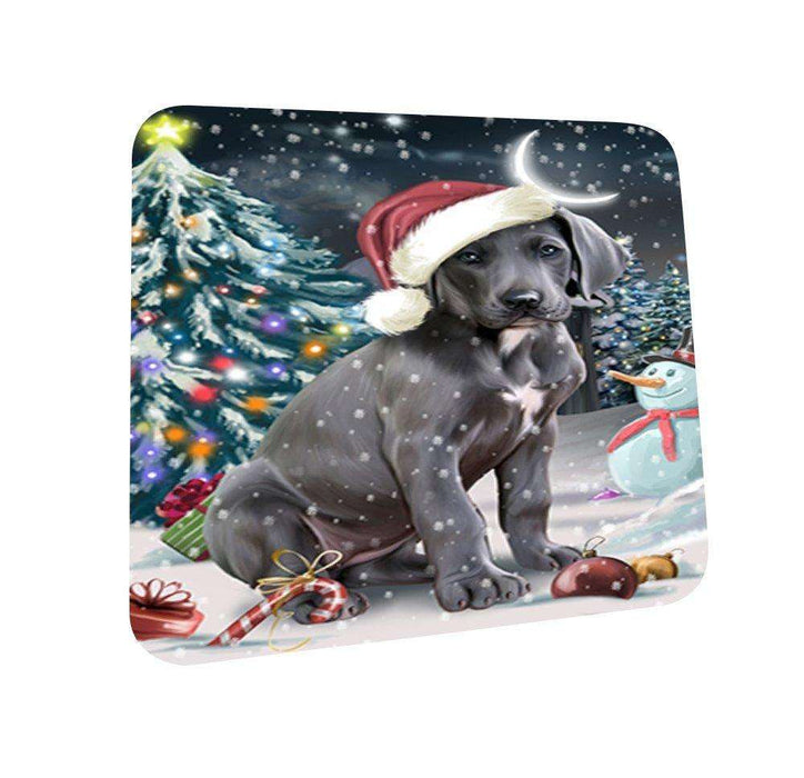 Have a Holly Jolly Great Dane Dog Christmas Coasters CST020 (Set of 4)