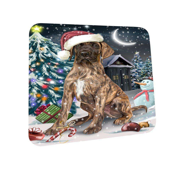 Have a Holly Jolly Great Dane Dog Christmas Coasters CST022 (Set of 4)