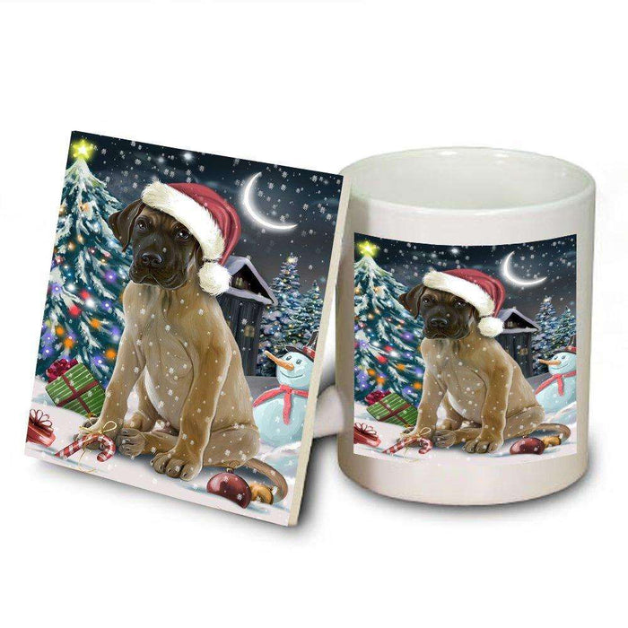 Have a Holly Jolly Great Dane Dog Christmas Mug and Coaster Set MUC0115