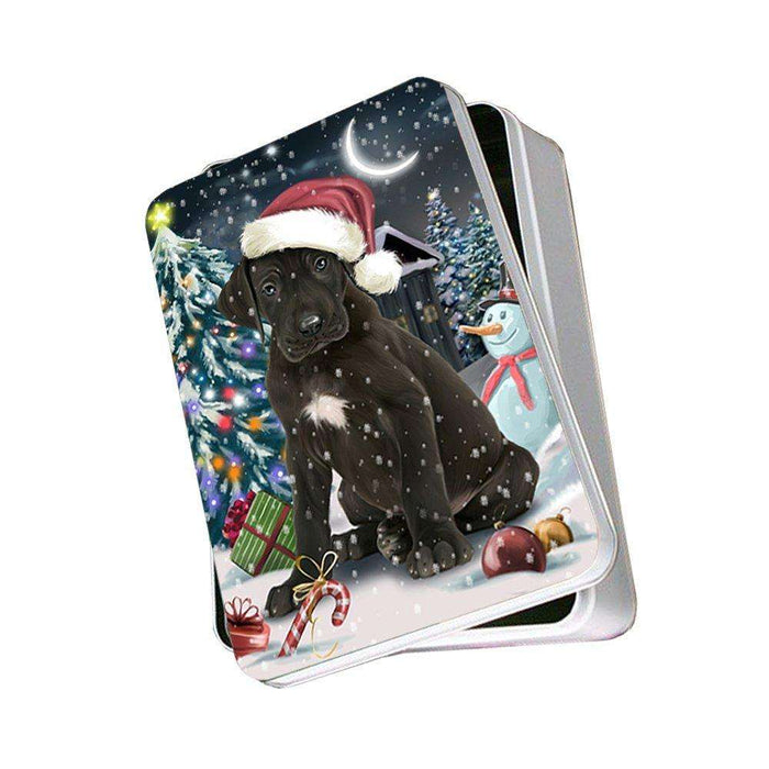 Have a Holly Jolly Great Dane Dog Christmas Photo Storage Tin PTIN0113