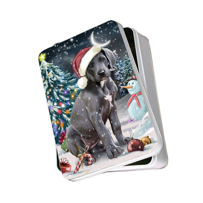 Have a Holly Jolly Great Dane Dog Christmas Photo Storage Tin PTIN0114